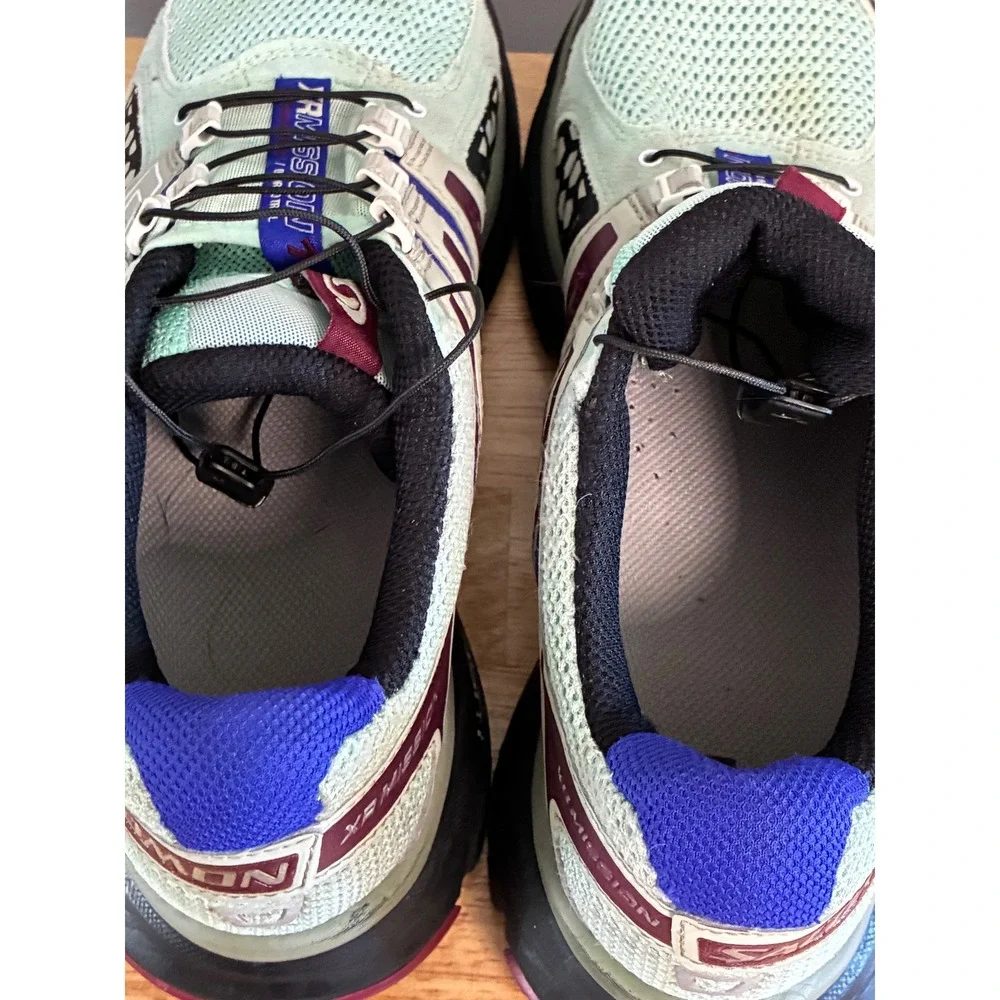 Salomon XR Mission Women Trail Running Shoes Aqua Purple 355485 Size 10.5